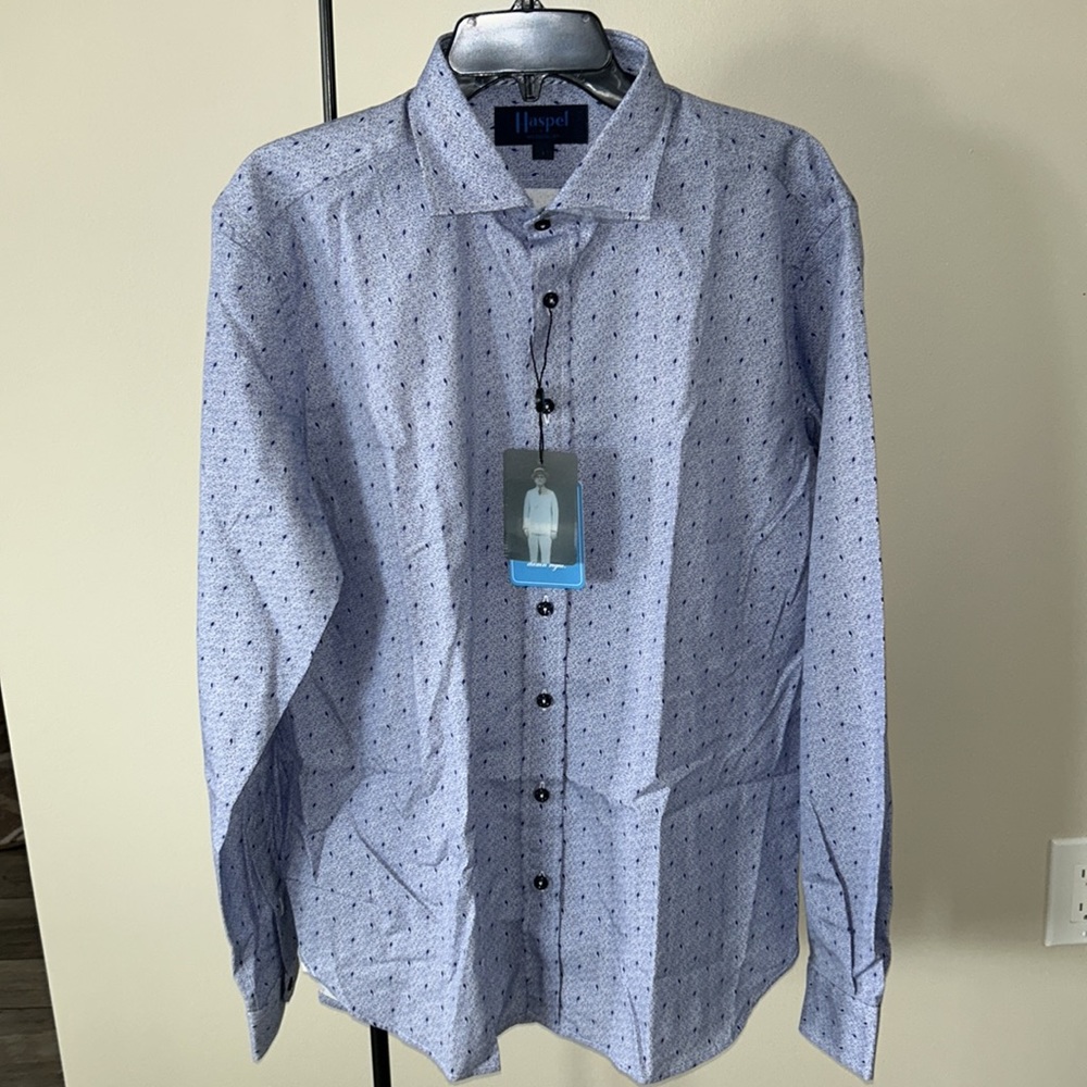 Carroll Light Blue Waterdrop Print - Picture 6 of 8